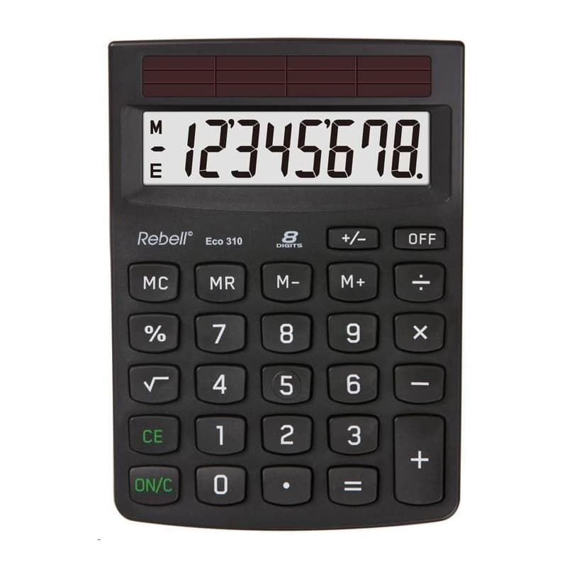 REBELL kalkulačka - Eco 310 - čierna