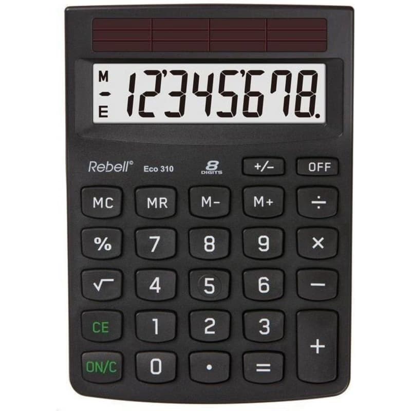 REBELL kalkulačka - Eco 310 - čierna 6