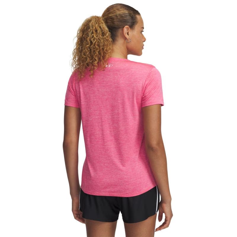 Dámske tréningové tričko s krátkym rukávom UNDER ARMOUR Tech SSV- Twist-PNK 2