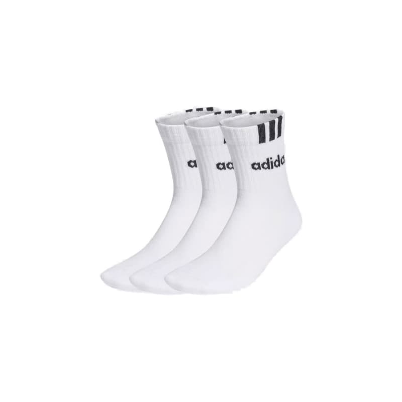 Ponožky ADIDAS CUSH HALF CRW C 3S LIN 3 PACK-WHITE WHITE WHITE 1