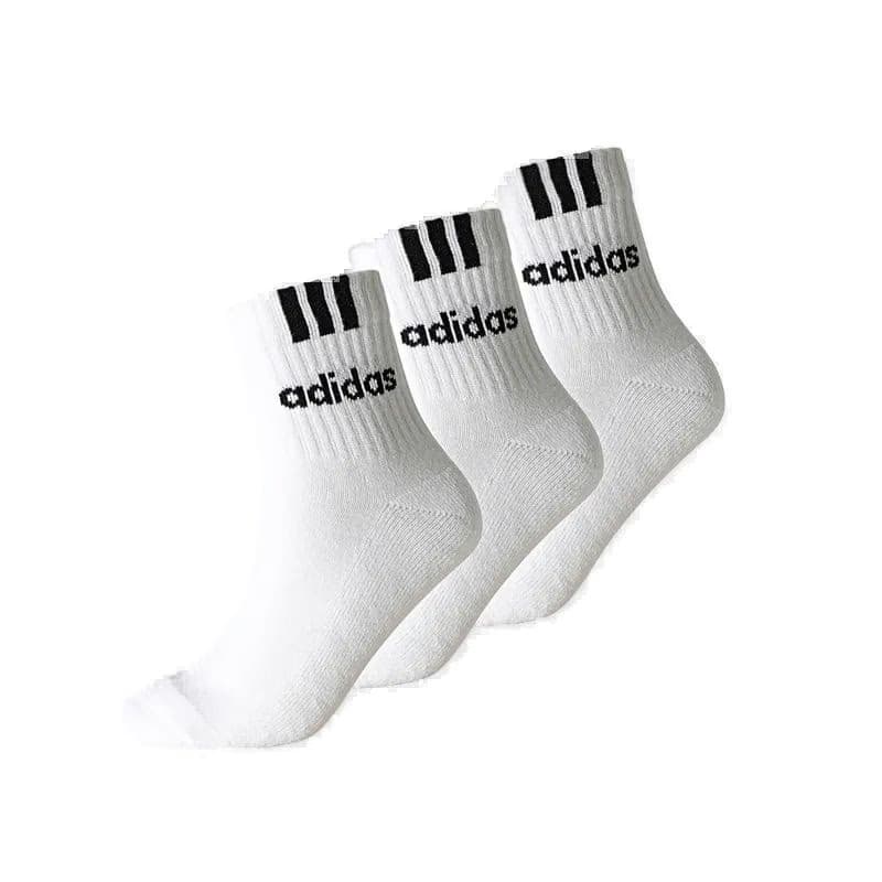 Ponožky ADIDAS CUSH HALF CRW C 3S LIN 3 PACK-WHITE WHITE WHITE 2