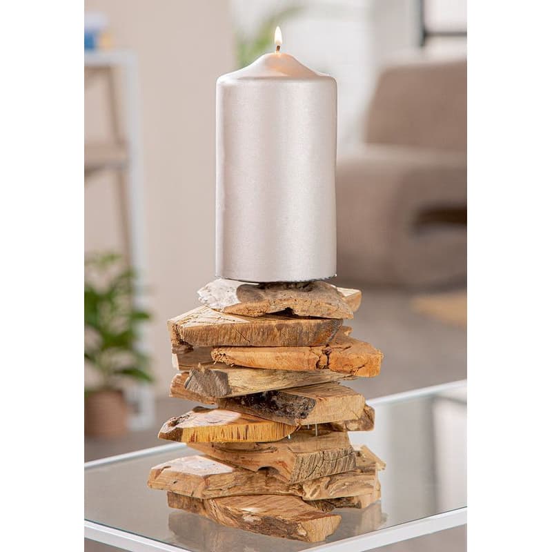 Drevený svietnik "Bali" 1