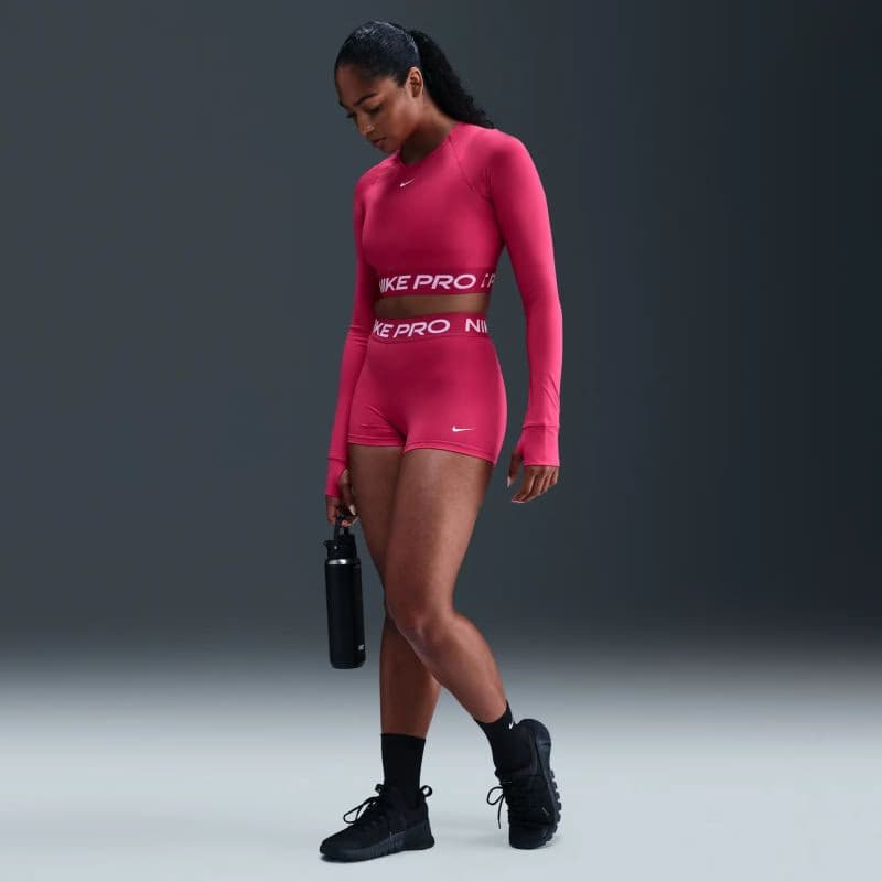 Dámske tréningové kraťasy NIKE PRO W NP 365 SHORT 3IN RUSH PINK WHITE 5
