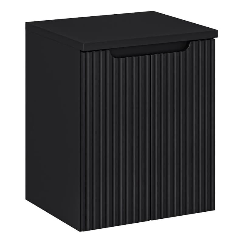 ArtCom Kúpeľňová skrinka s doskou NOVA Black D50/4 | 50 cm