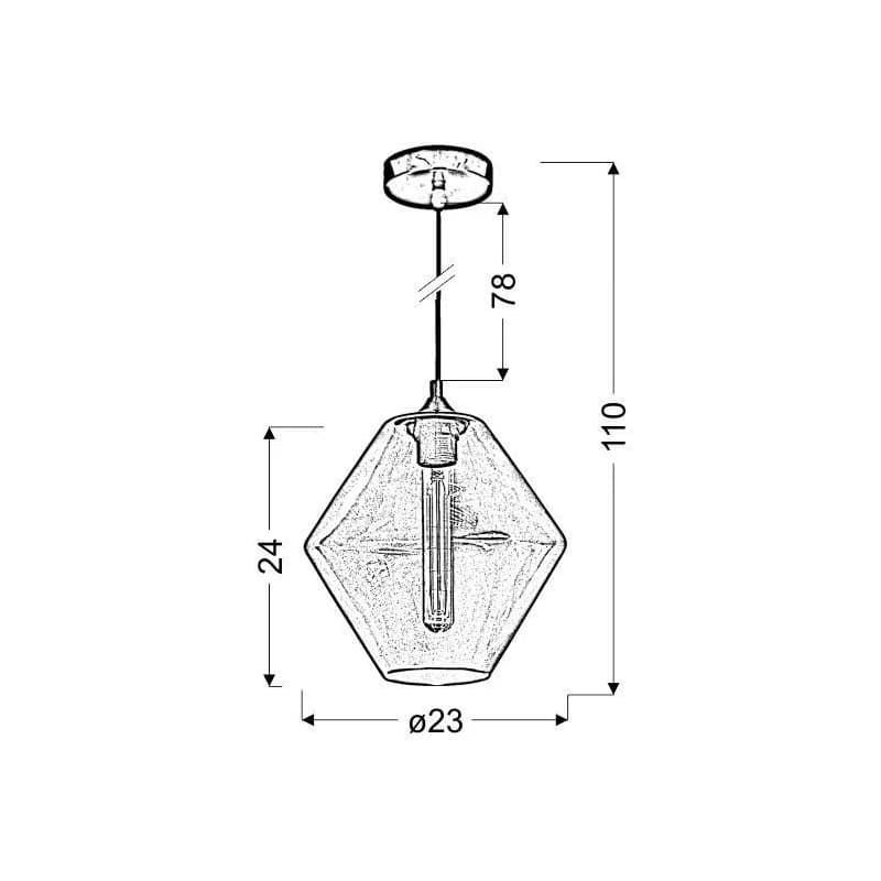 Závesná lampa BREMEN Candellux 3