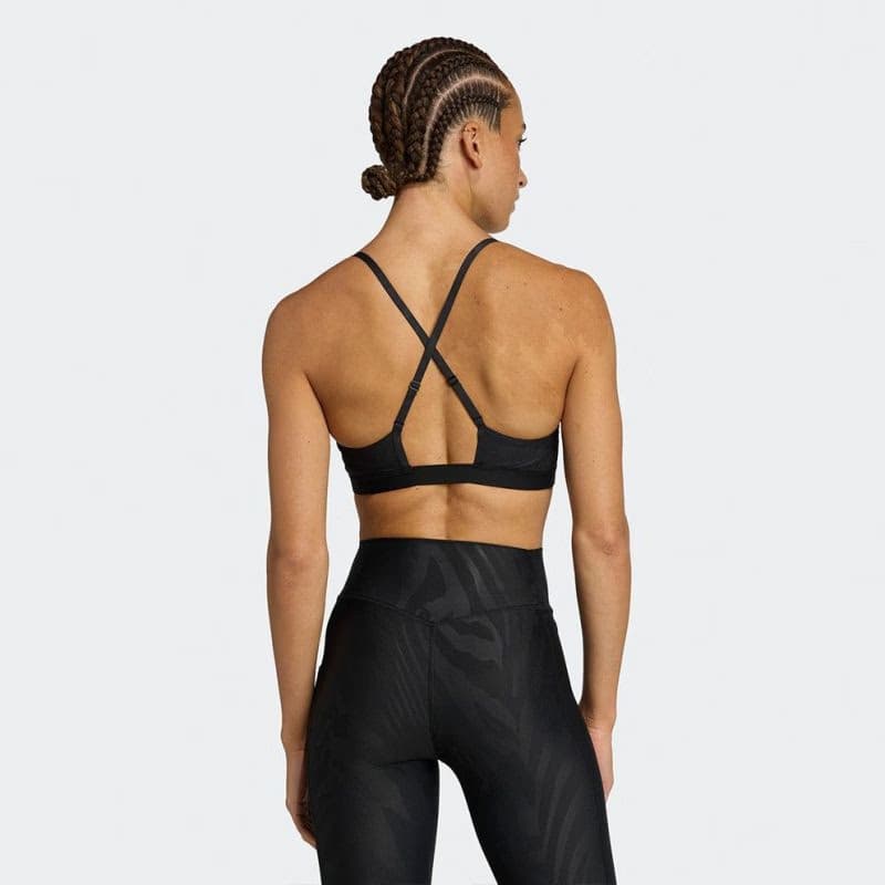 Dámska tréningová športová podprsenka ADIDAS LS AOP BRA BLACK 3