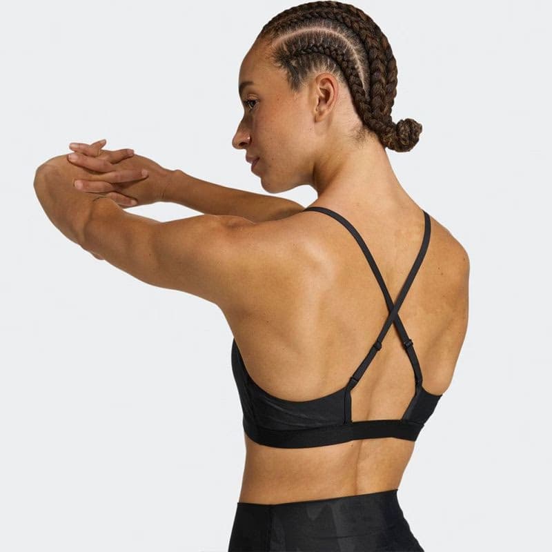 Dámska tréningová športová podprsenka ADIDAS LS AOP BRA BLACK 4