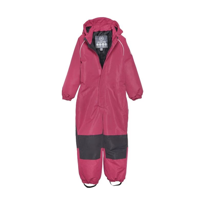 Dievčenský zimný overal COLOR KIDS Coverall W. Contrast, vivacious 2