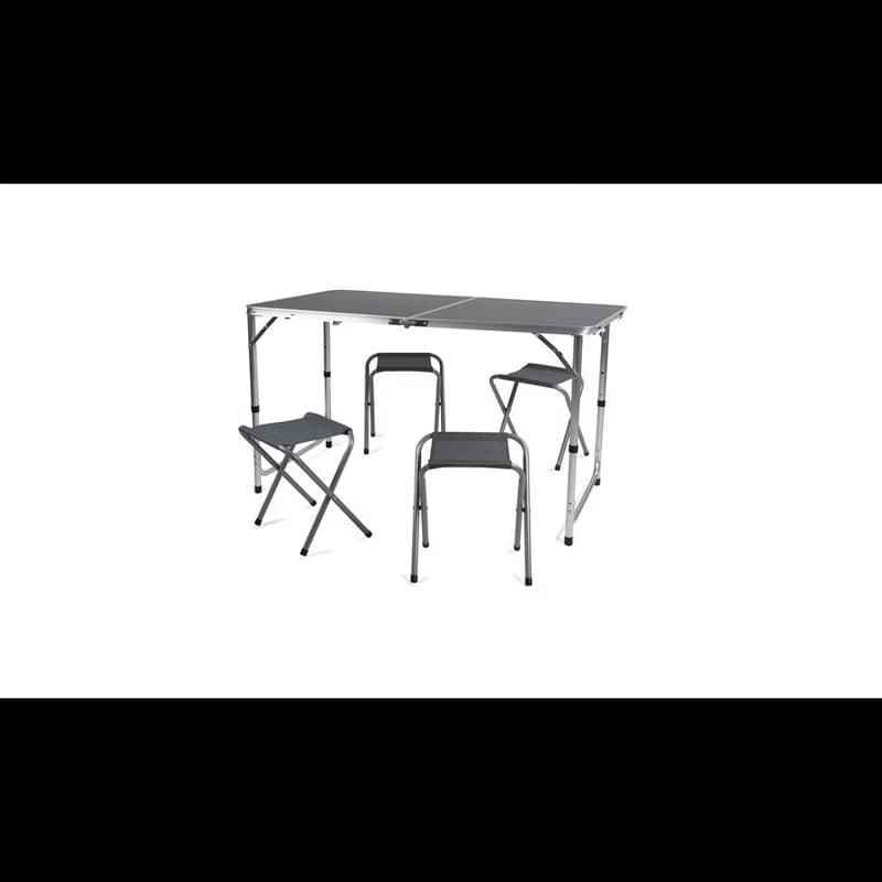 Turistický stôl Camp Active 60 x 120 x 70 cm, strieborný 1