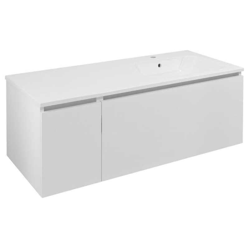 SAPHO - LOREA skrinka 120x46x51,5cm (30+90cm), pravá, biela matná LE090-3131-R-01 1