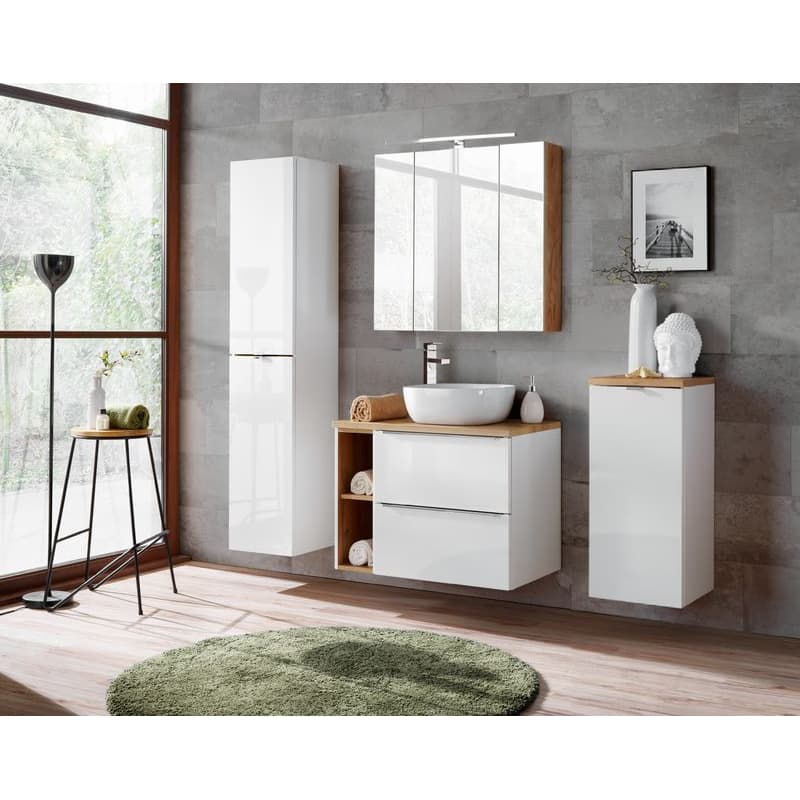 ArtCom Zrkadlová skrinka CAPRI Oak 843 | 80 cm 4