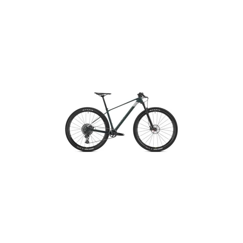 Horský bicykel MONDRAKER Podium Carbon, translucent green carbon racing silver
