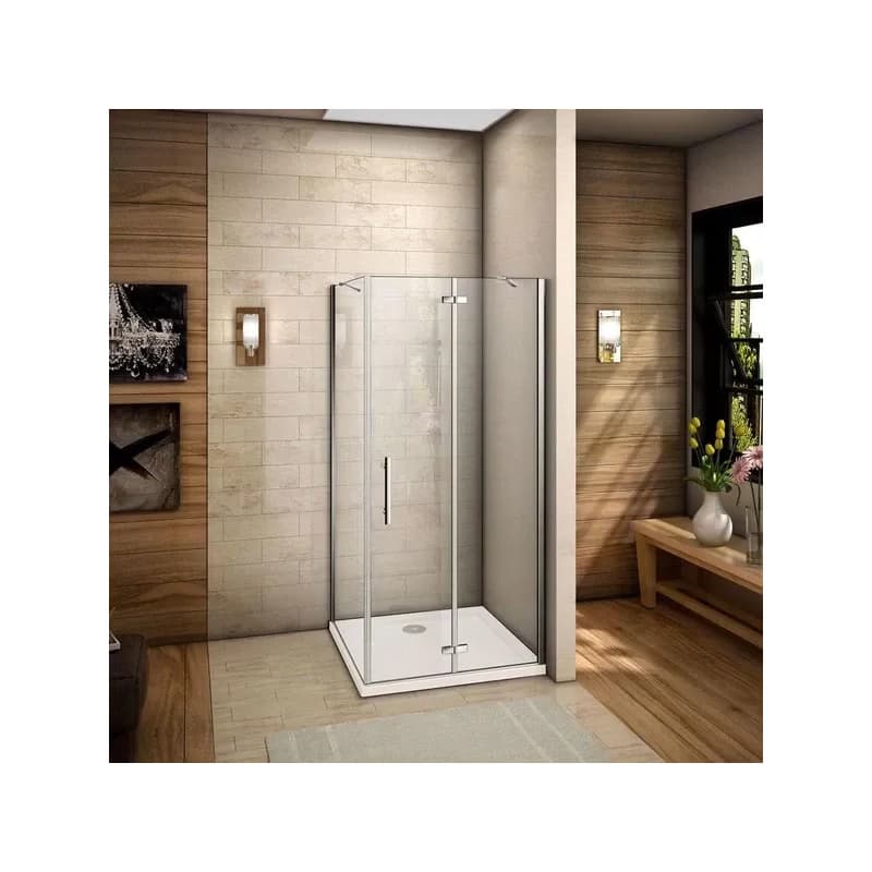 H K - Sprchovací kút MELODY F5 120x70 cm s jednokrídlovými dverami s pevnou stenou, (dvere 120cm / bočná stena 70cm) vrátane sprchovej vaničky z liateho mramoru SE-MELODYF512070/THOR-12070