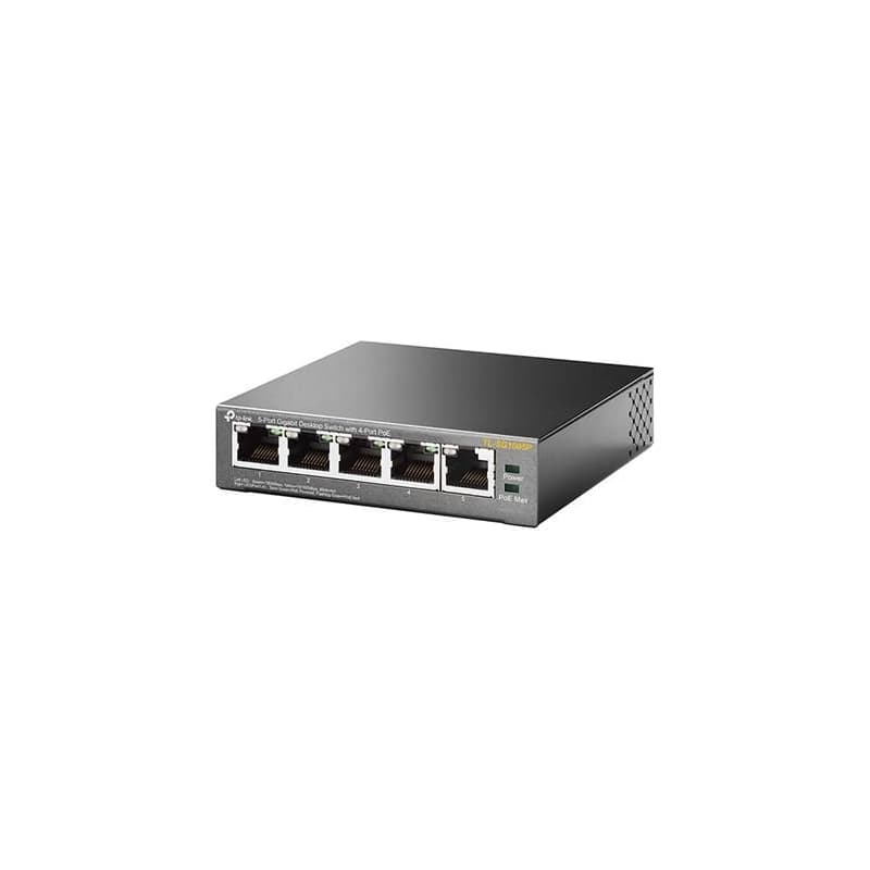 TP-Link TL-SG1005P 5xGb (4xPOE) 65W Desktop Steel Switch 2