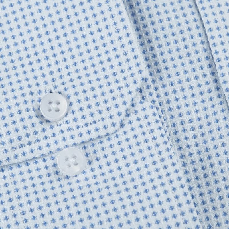 Bielo-modrá kvalitná pánska košeľa v SLIM FIT strihu DubrovnikSLIM 3
