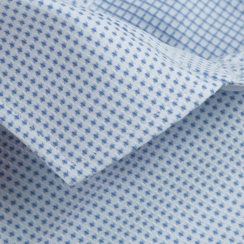 Bielo-modrá kvalitná pánska košeľa v SLIM FIT strihu DubrovnikSLIM 4
