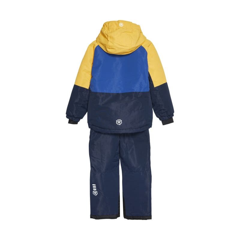 Chlapčenský set lyžiarskej bundy s nohavicami COLOR KIDS Ski Set - Colorblock, total eclipse 2