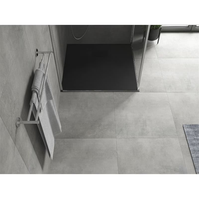 MEXEN/S - Hugo sprchová vanička SMC 90 x 90, čierna, krytka čierna 42709090-B 3