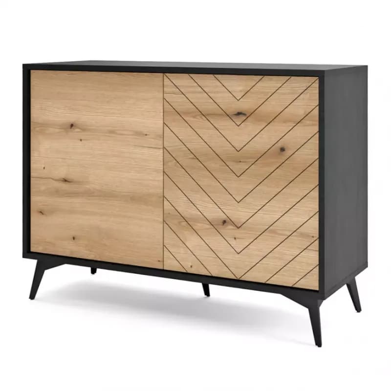 Komoda Diamond K104 dub evoke/čierna 1