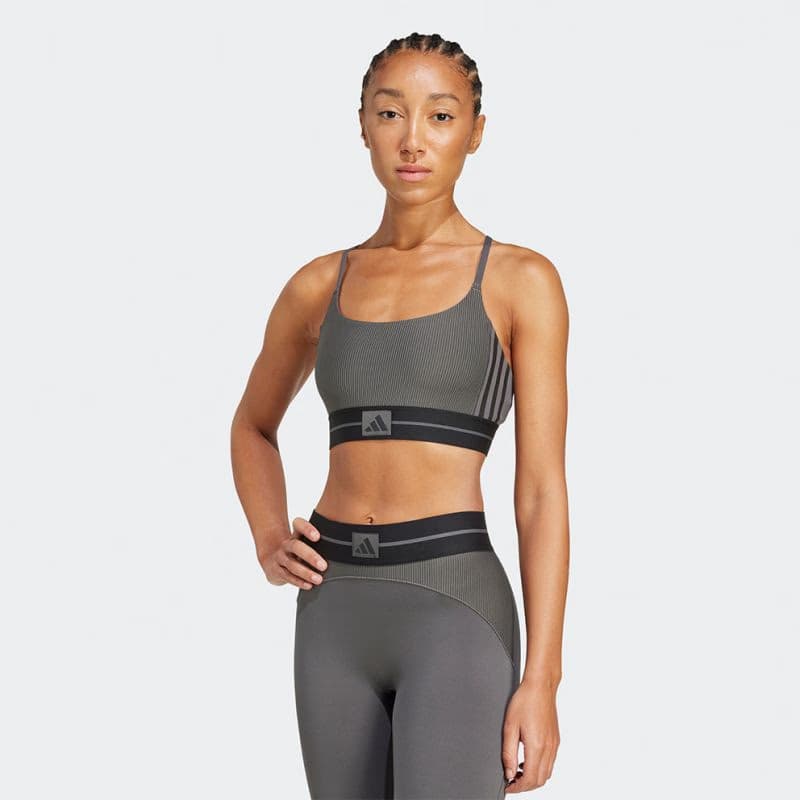 Dámska tréningová športová podprsenka ADIDAS HYG RIB BRALETT GRESIX BLACK 2