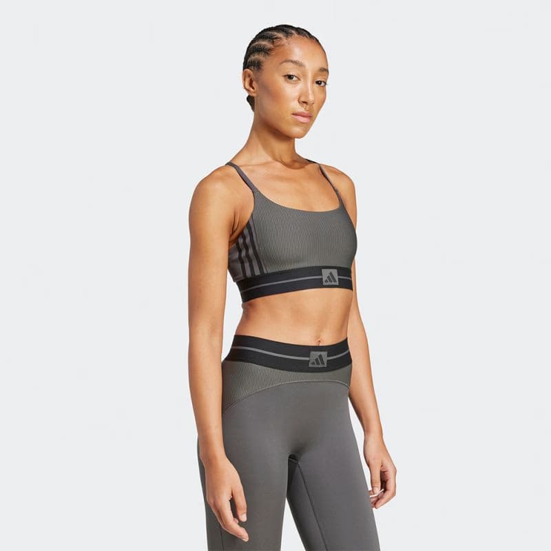 Dámska tréningová športová podprsenka ADIDAS HYG RIB BRALETT GRESIX BLACK 3