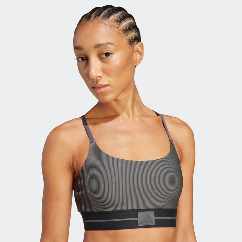 Dámska tréningová športová podprsenka ADIDAS HYG RIB BRALETT GRESIX BLACK 5