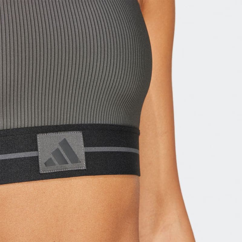 Dámska tréningová športová podprsenka ADIDAS HYG RIB BRALETT GRESIX BLACK 6