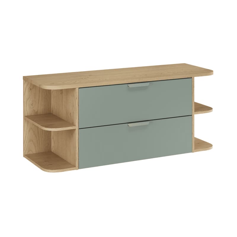 ArtCom Kúpeľňová skrinka s doskou ASTER Green LRSM D120cm | 120 cm 1