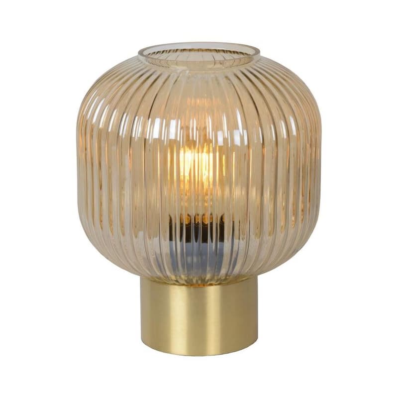 Lucide 45586/20/62 - Stolná lampa MALOTO 1xE27/40W/230V béžová/zlatá 45586/20/62