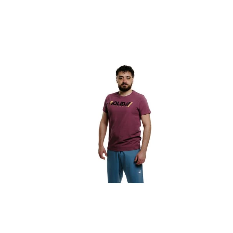 Pánske tričko s krátkym rukávom AUTHORITY T-SOLID M burgundy