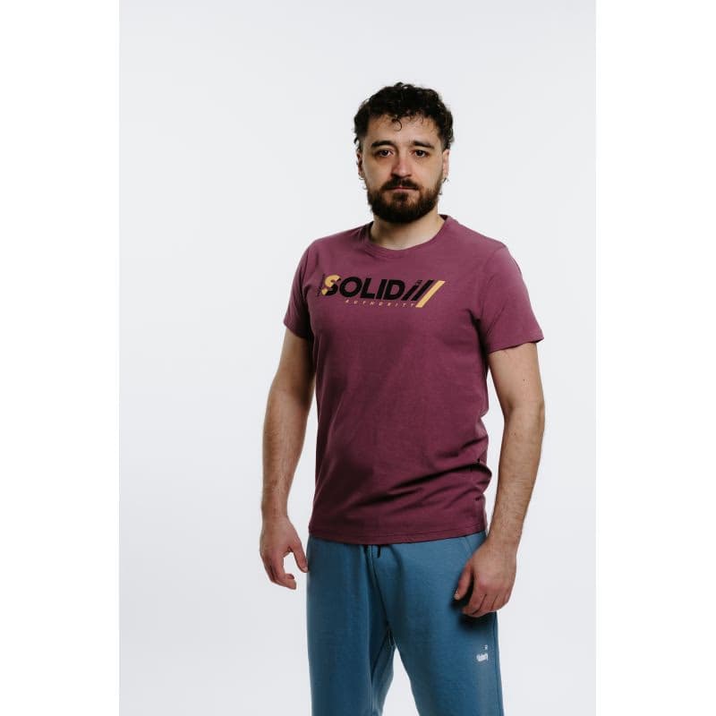 Pánske tričko s krátkym rukávom AUTHORITY T-SOLID M burgundy 2