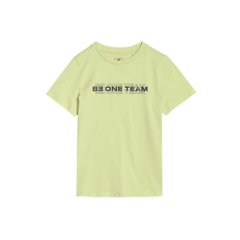 Chlapčenské tričko s krátkym rukávom 4F JUNIOR TSHIRT M2186-45N-CANARY GREEN NEON 5