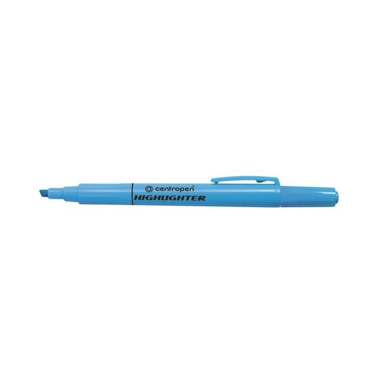 Zvýrazňovač Centropen 8722 modrý klinový hrot 1-4mm 1