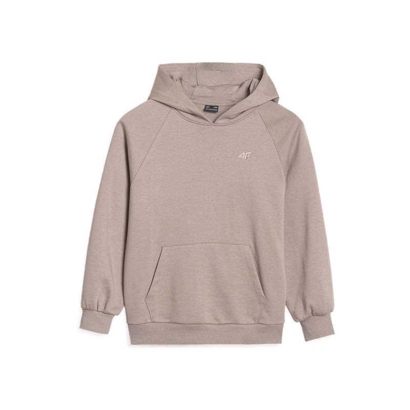 Dievčenská mikina s kapucňou 4F JUNIOR SWEATSHIRT-JWSS25TSWSF1478-83S-BEIGE 6