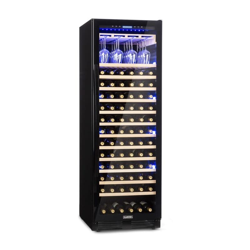 Klarstein Vinovilla Onyx Grande, veľkoobjemová vinotéka, 433 l, 165 fliaš, čierna 1