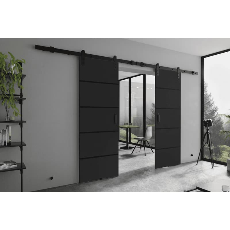 KIER Posuvné dvere LORNI PLUS DUO | 172 cm Farba: Čierna 5