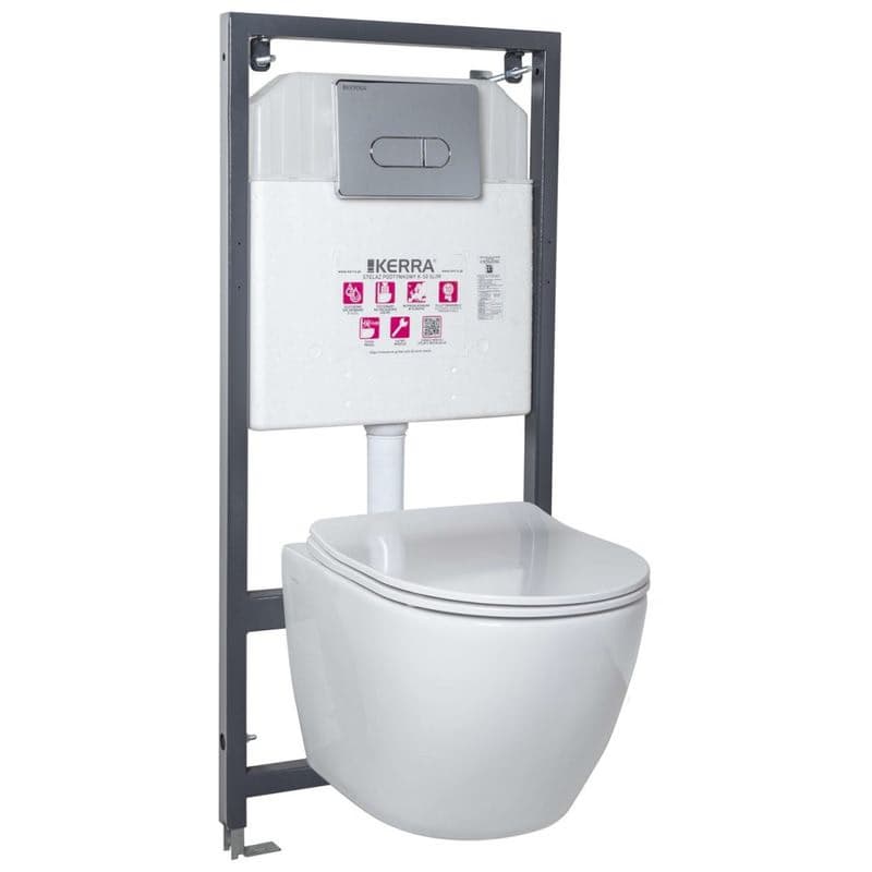 KERRA - Inštalačný set WC Delos/Pacific CHR 5907548115850