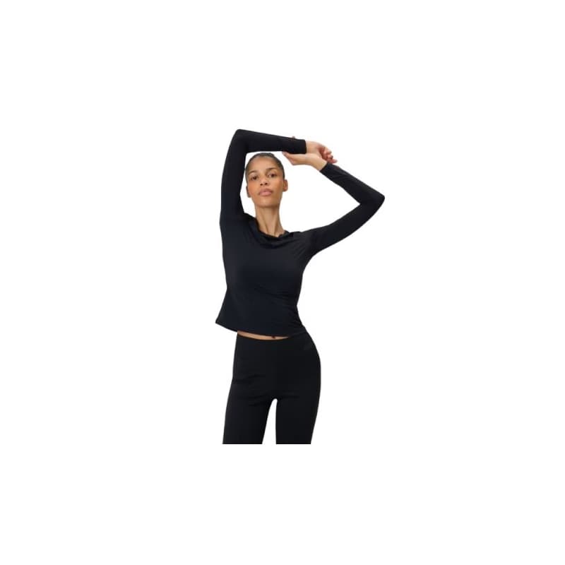 Dámske tréningové tričko s dlhým rukávom 4F LONGSLEEVE FNK F501-20S-DEEP BLACK