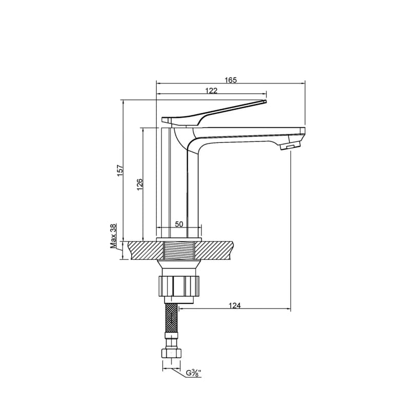 INVENA - Umývadlová batéria NERI čierna BU-01-004-L 2