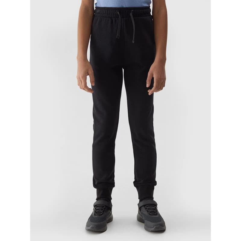 Dievčenské tepláky 4F JUNIOR TROUSERS-4FJWSS24TTROF587-20S-DEEP BLACK 3