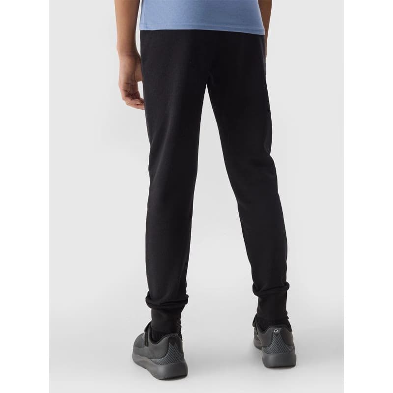 Dievčenské tepláky 4F JUNIOR TROUSERS-4FJWSS24TTROF587-20S-DEEP BLACK 4