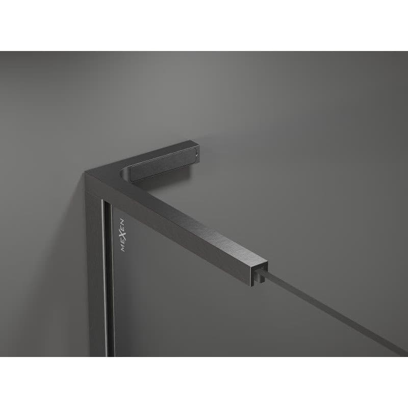 MEXEN/S - Velar L sprchovací kút, posuvné dvere 110 x 80, grafit, grafit kartáčovaná 871-110-080-43-66 5