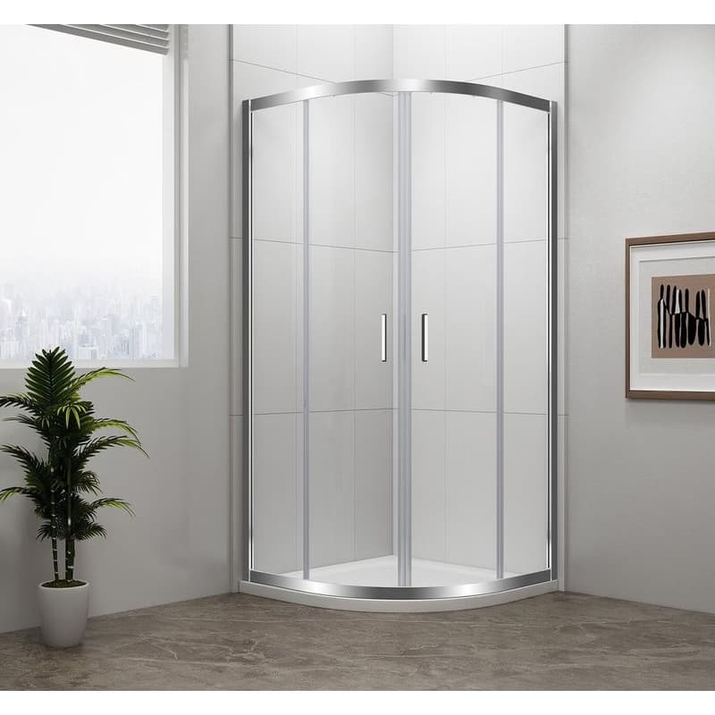 POLYSAN - EASY štvrťkruhová sprchová zástena 900x900, L/R, čire sklo EL2615