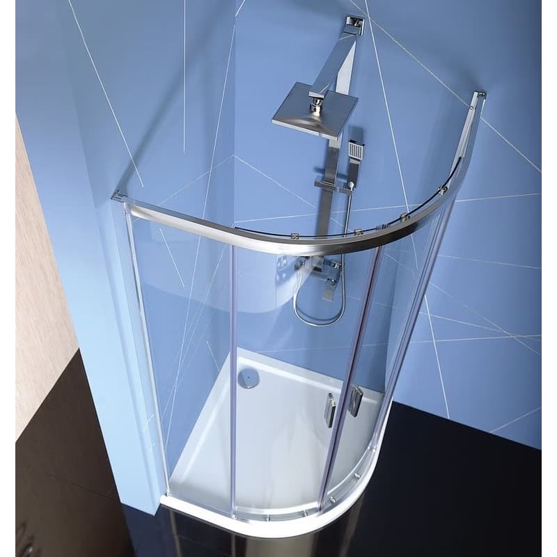 POLYSAN - EASY štvrťkruhová sprchová zástena 900x900, L/R, čire sklo EL2615 5