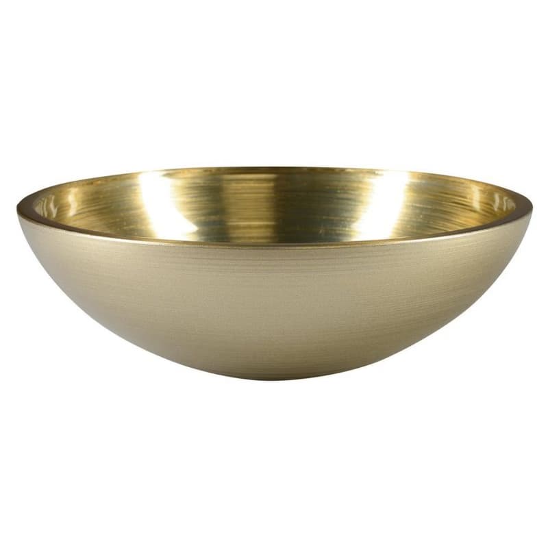 SAPHO - MURANO SOFT BROWN sklenené umývadlo na dosku, priemer 40cm, zlatá/strieborna AL5318-67 3