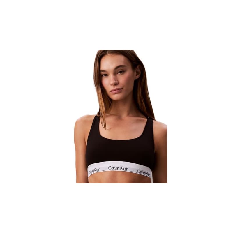 Dámska podprsenka CALVIN KLEIN Unlined Bralette Icon Cotton Modal black 1