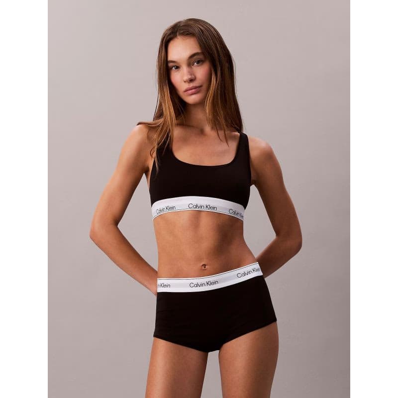 Dámska podprsenka CALVIN KLEIN Unlined Bralette Icon Cotton Modal black 3