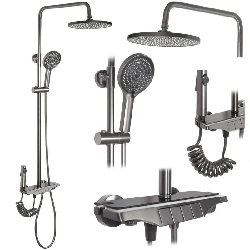 REA REA - Sprchový set s termostatom Savio Titanium REA-P8412 1