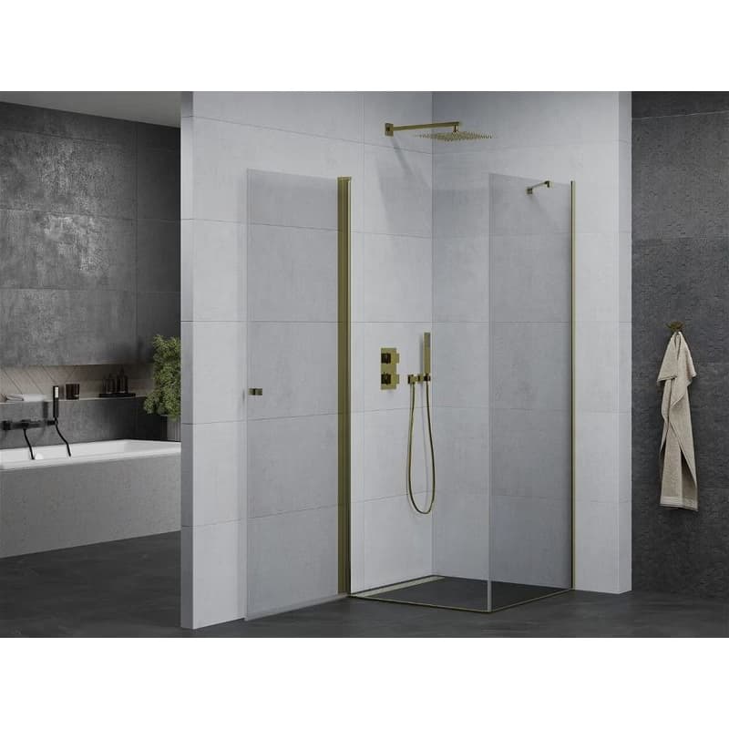 MEXEN/S - PRETORIA sprchovací kút 90x90, transparent, zlatá 852-090-090-50-00 3