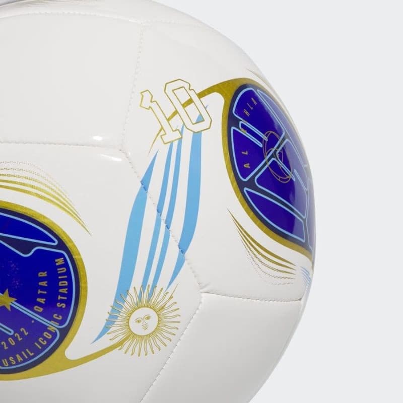 Futbalová lopta ADIDAS MESSI CLUB WHITE MYSINK LUCBLU 4